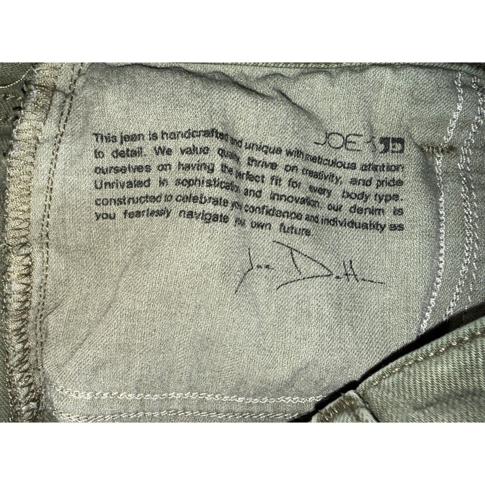 Joe's Jeans The Blake High Rise Wide Leg Crop Jeans Burnt Olive Green Size 26 - Picture 6 of 11